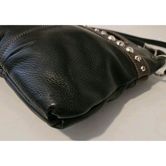 Brighton Crossbody Black W/Studded Detail 10.25x10 - Picture 6 of 11